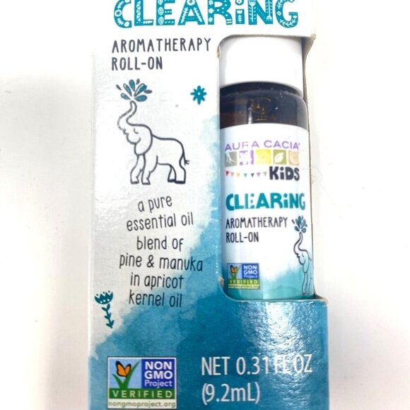 Aura Cacia Kids Clearing Aromatherapy Roll On Pure Essential Oil 0.31 Fl Oz - Picture 3 of 6